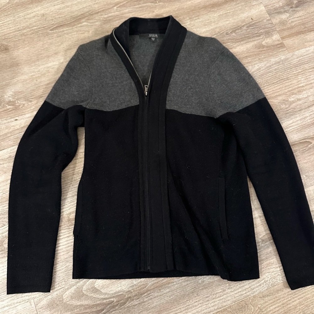 Guess men’s zip cardigan